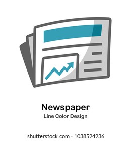 Newspaper mono color icon