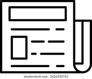 Newspaper New Creative Vector Icons Design