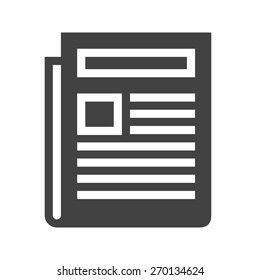Newspaper, news paper, network icon vector image. Can also be used for communication, connection, technology. Suitable for web apps, mobile apps and print media.