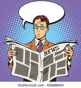 newspaper news surprise reader