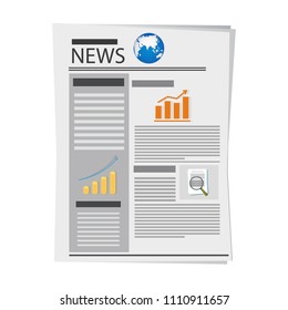Newspaper, news, vector