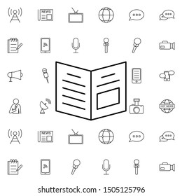 Newspaper nolan icon. Elements of media, press set. Simple icon for websites, web design, mobile app, info graphics