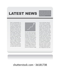 newspaper on vector