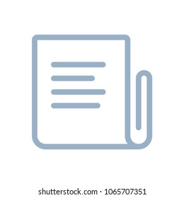 Newspaper outline icon. Vector sign, pictogram. Logo for news isolated on white background