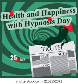 Newspaper page for the event - Happiness with Hypnosis Day