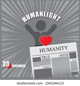 Newspaper page for the event - HumanLight