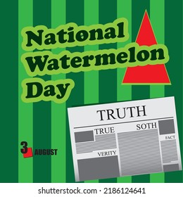 Newspaper page for the event - National Watermelon Day