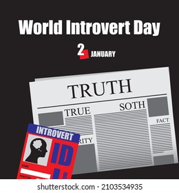 Newspaper page for the holiday - World Introvert Day