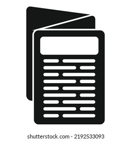 Icono de página de periódico vector simple. Presione la Web. Artículo de medios