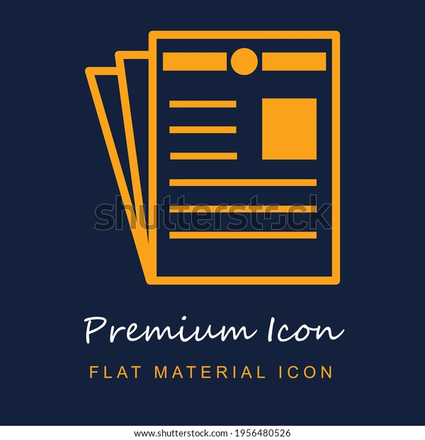 Newspaper Premium Material Ui Ux Isolated Stock Vector (Royalty Free ...
