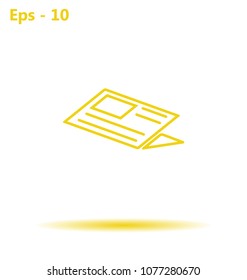 Newspaper, press, news vector icon.