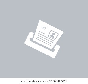 Newspaper, press, news vector icon.