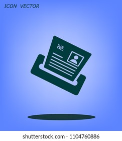 Newspaper, press, news vector icon.