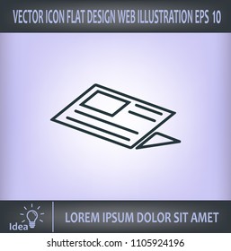 Newspaper, press, news vector icon.