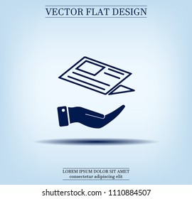 Newspaper, press, news vector icon.