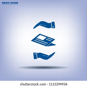 Newspaper, press, news vector icon.