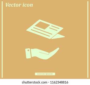 Newspaper, press, news vector icon.