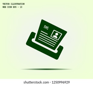 Newspaper, press, news vector icon.