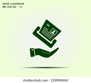 Newspaper, press, news vector icon.
