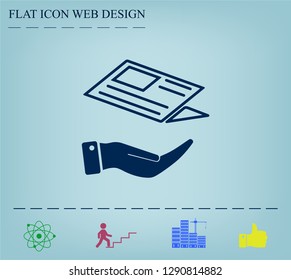 Newspaper, press, news vector icon.