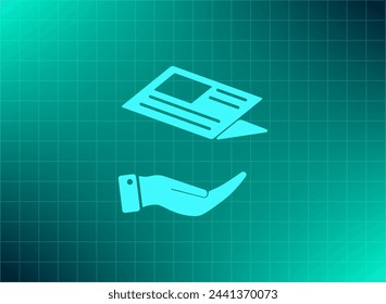 Newspaper, press, news vector icon.