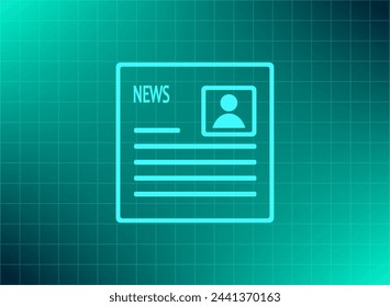 Newspaper, press, news vector icon.