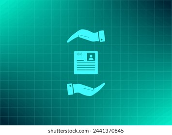 Newspaper, press, news vector icon.