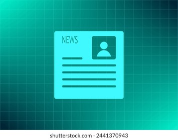 Newspaper, press, news vector icon.