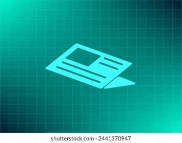 Newspaper, press, news vector icon.