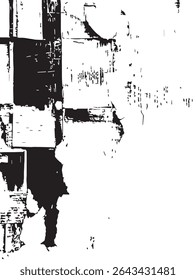Newspaper Print Halftone with Uneven Ink Coverage for Editorial, Aged, or Retro Designs