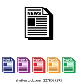 newspaper related icons set,trendy newspaper icons set isolated on background,best choice for your awesome project