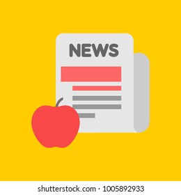 newspaper sign icon