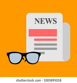 newspaper sign icon