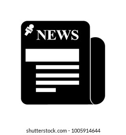 newspaper sign icon