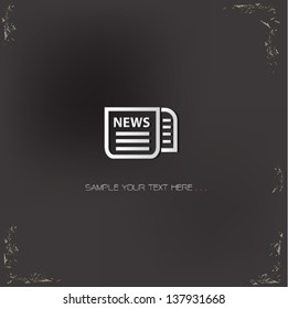 Newspaper sign,vector