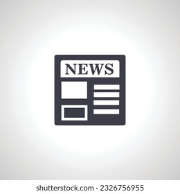 Einfache Zeitungssymbol. Zeitungssymbol