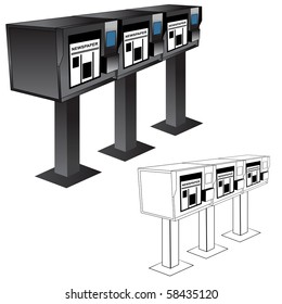 Newspaper Stand Machine