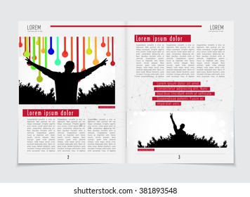 Newspaper template, vector