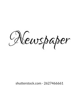 newspaper text for T-shirt print and other use on white background.