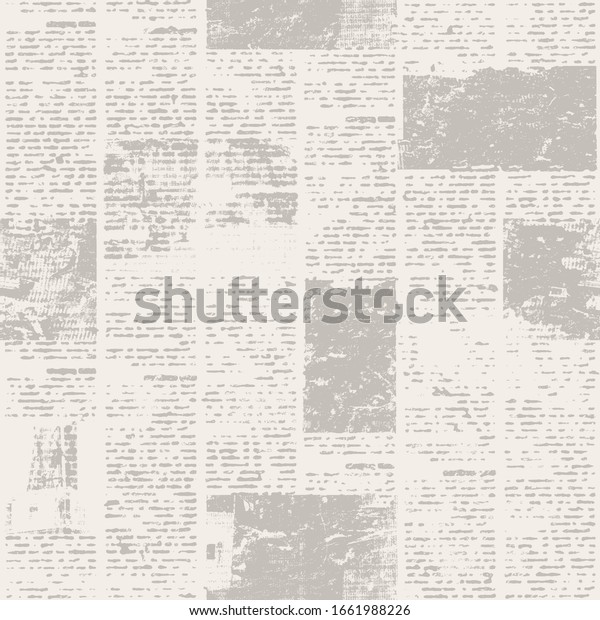 Newspaper Texture Paper Old Unreadable Text Stock Vector Royalty Free