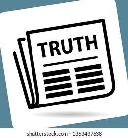 newspaper, truth concept
