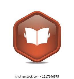 Newspaper vector button, web design element