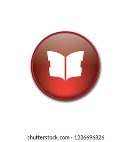Newspaper vector button, web design element