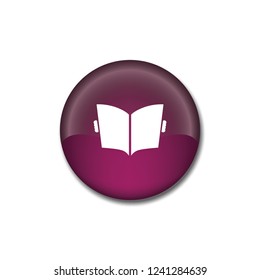 Newspaper vector button, web design element