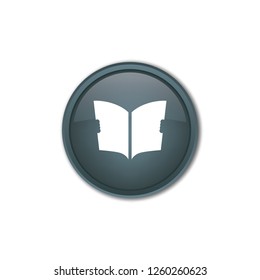 Newspaper vector button, web design element