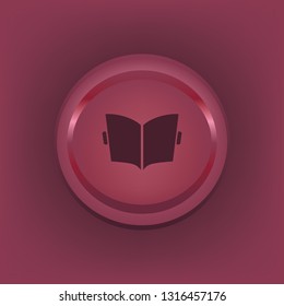 Newspaper vector button, web design element