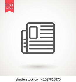 Newspaper vector icon