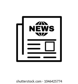 Newspaper vector icon