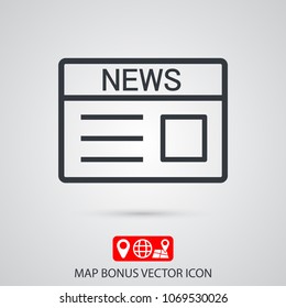 Newspaper  vector icon