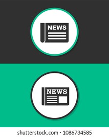 Newspaper vector icon.